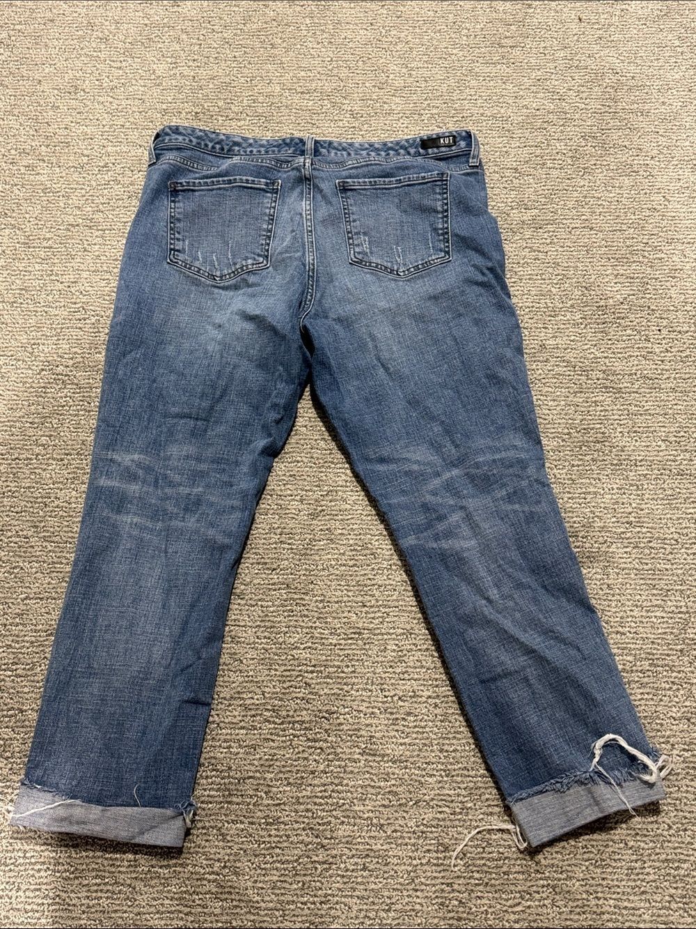 Kut from the Kloth High-Rise Straight Leg Jeans - Medium Blue